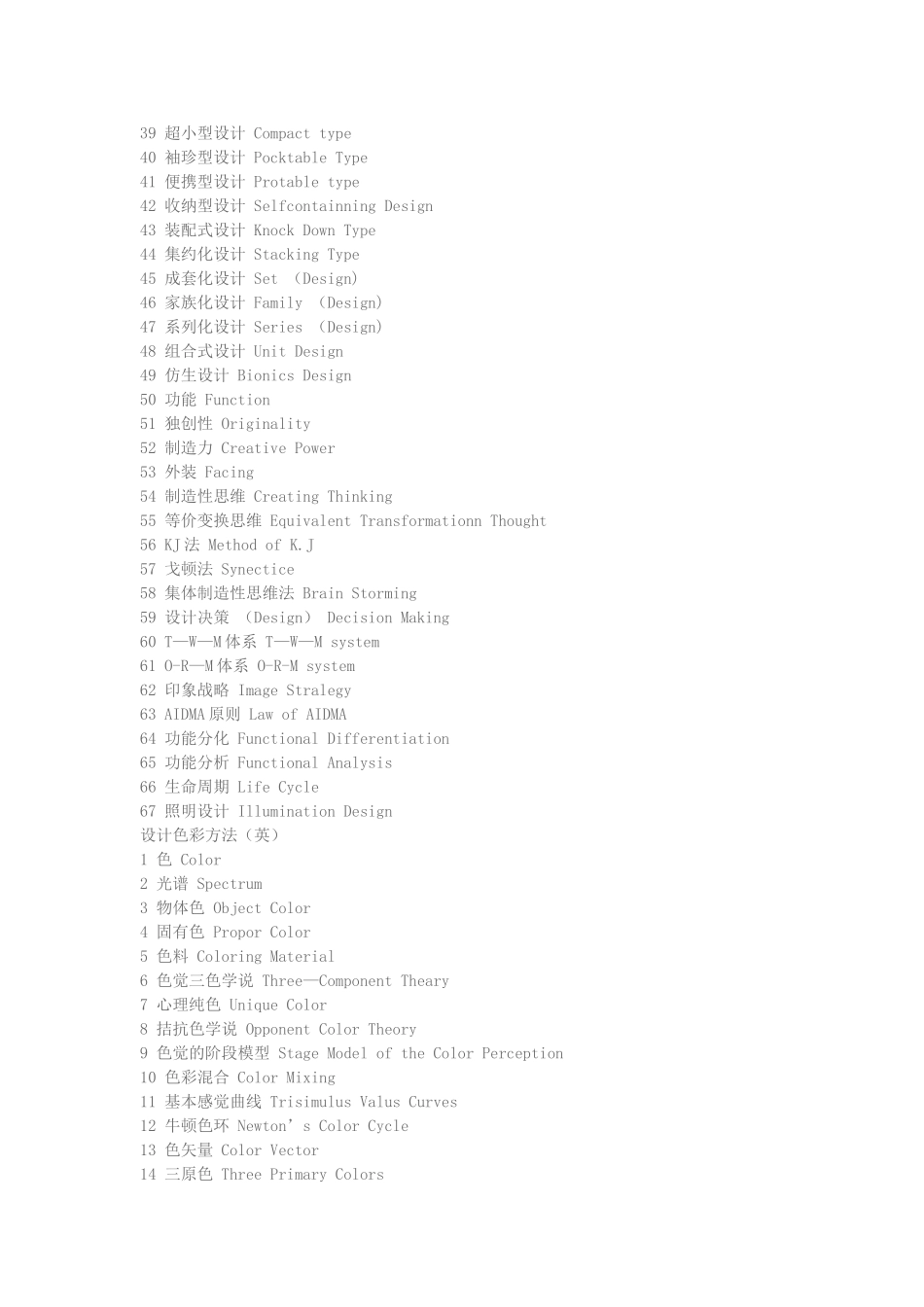室内装饰设计材料中英文对照表_第2页