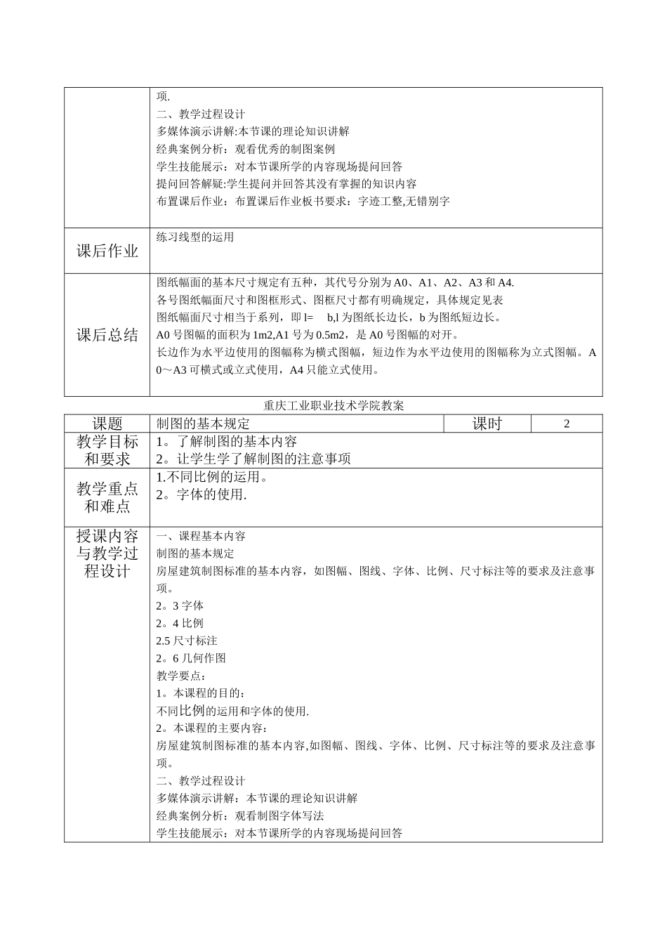 室内设计制图与识图规范教案_第3页