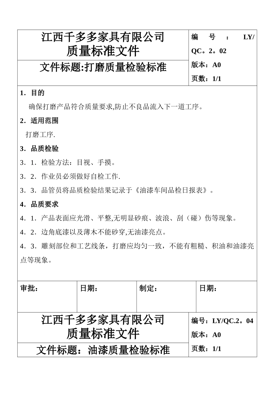 家具质量检验标准_第2页