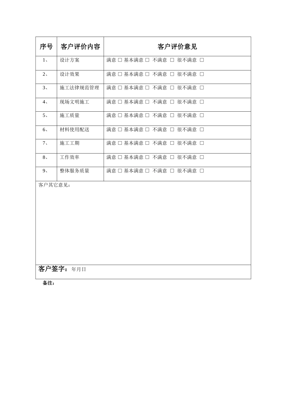 家装工程竣工验收单_第2页