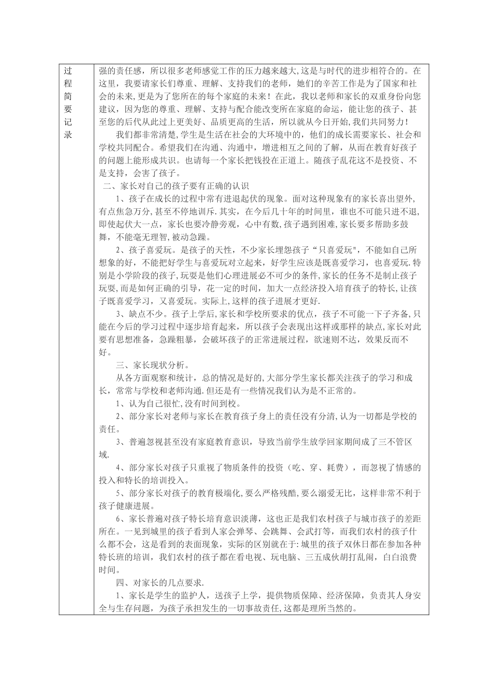 家长会记录表_第2页