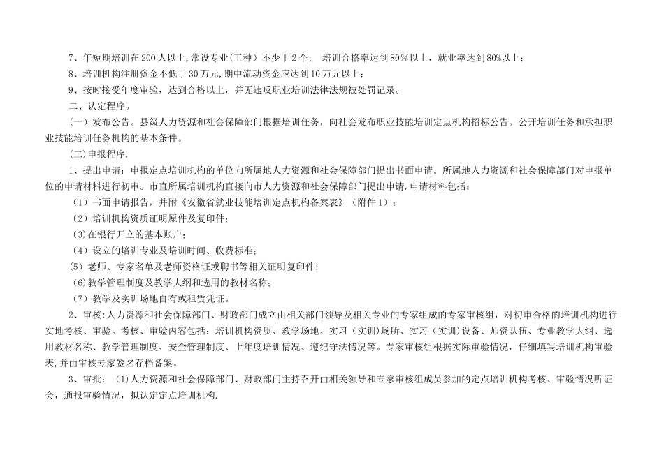 宿州市职业技能培训质量监督管理办法_第2页