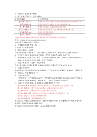 对账差异表问答