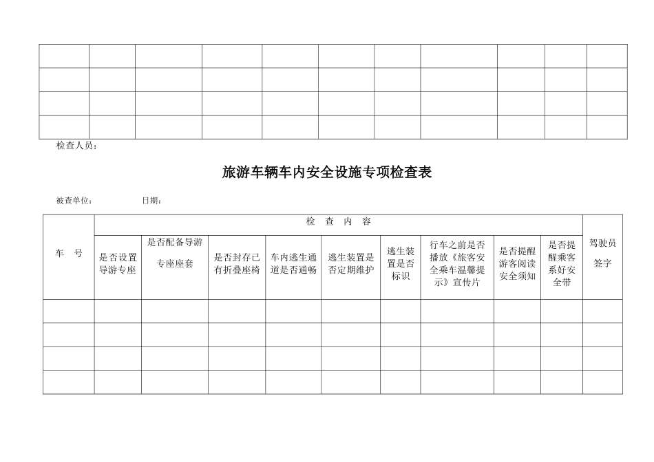 导游专座专项检查表_第2页