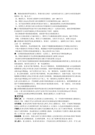 小儿推拿学学习重点总结