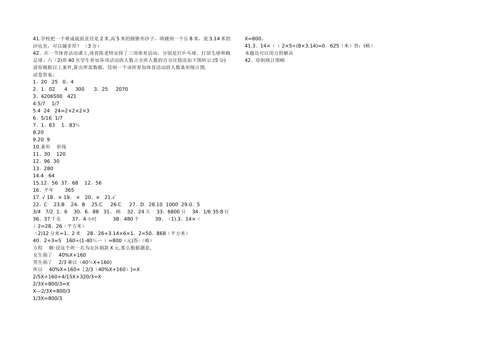 小升初数学试卷及答案_第2页