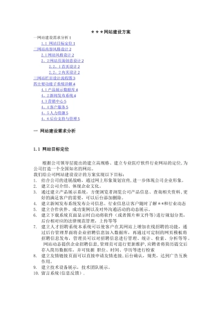 小型公司网站设计方案