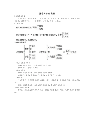 2025年六年级数学下册各章知识点梳理沪教版五四制