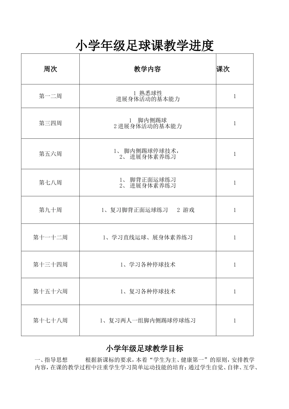 小学三年级足球课教案_第1页