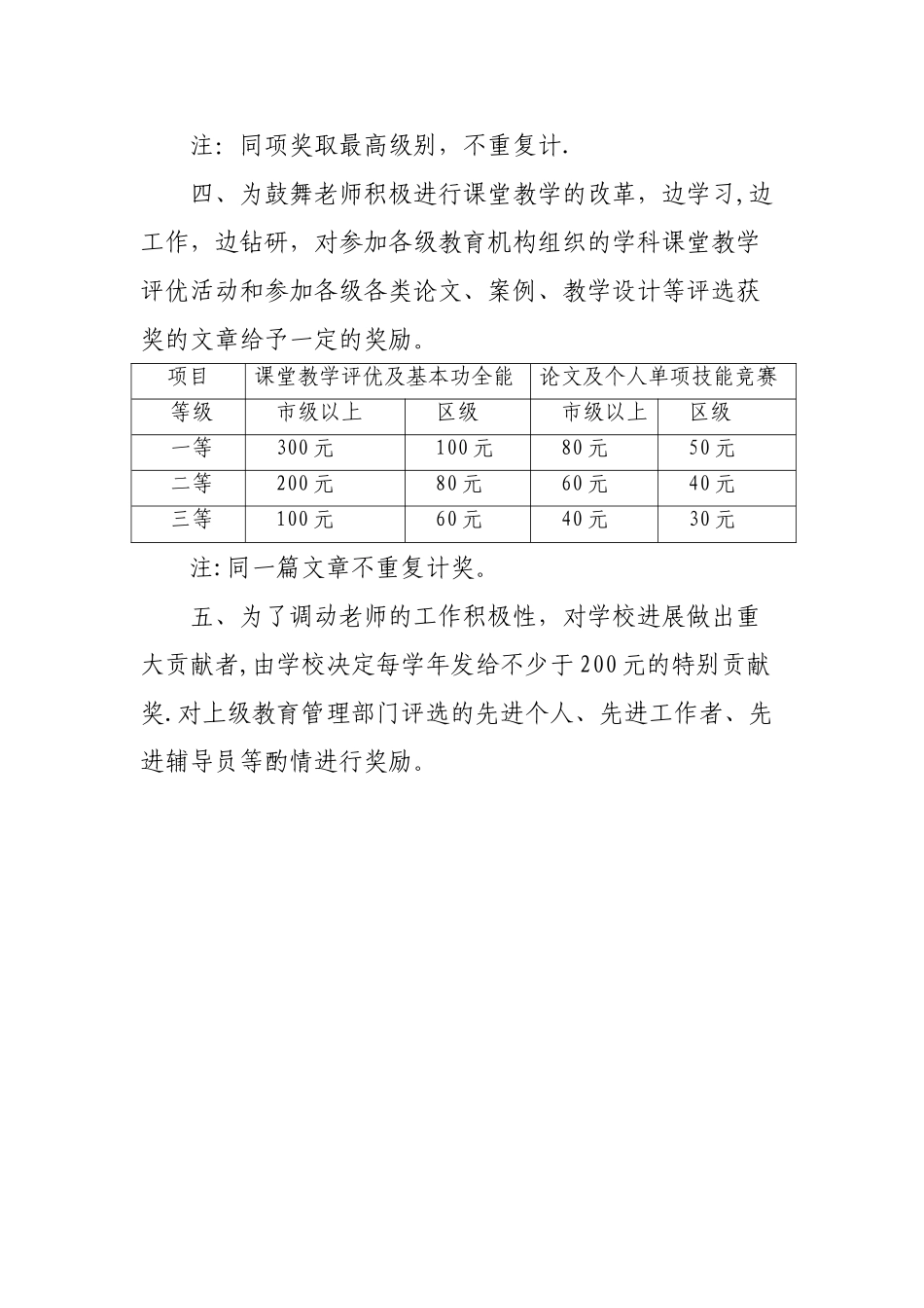 小学教师奖励制度_第3页