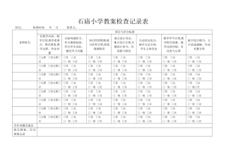 小学教案检查记录表[1]-2