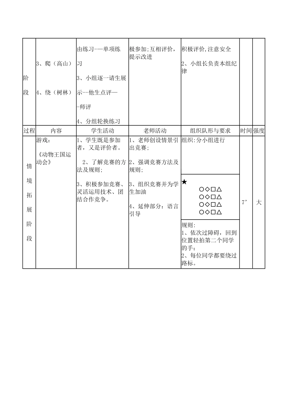 小学水平二体育《障碍跑》教案1_第3页