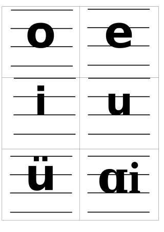 小学汉语拼音字母表卡片