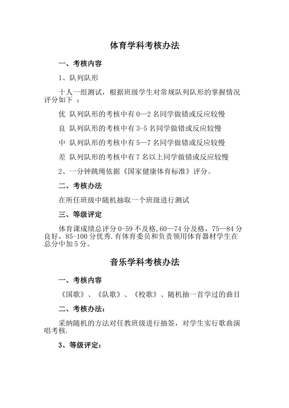 小学综合学科考核办法_第1页