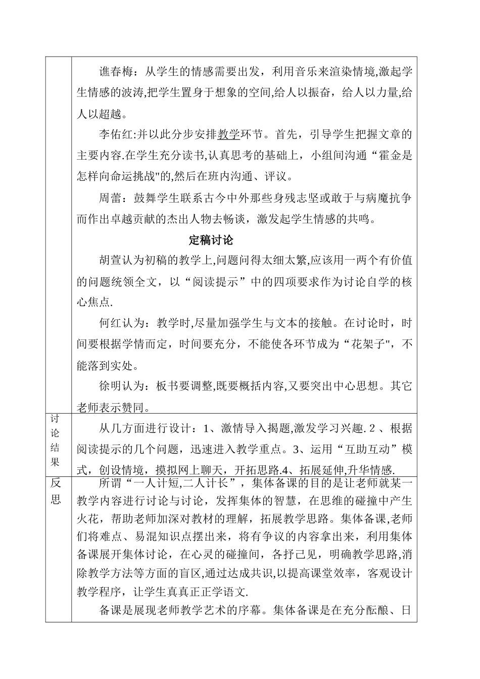 小学语文集体备课记录表[1]_第2页