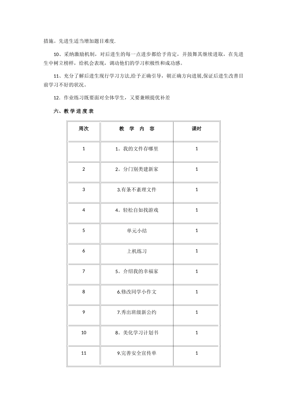 小学部信息技术教学计划_第3页