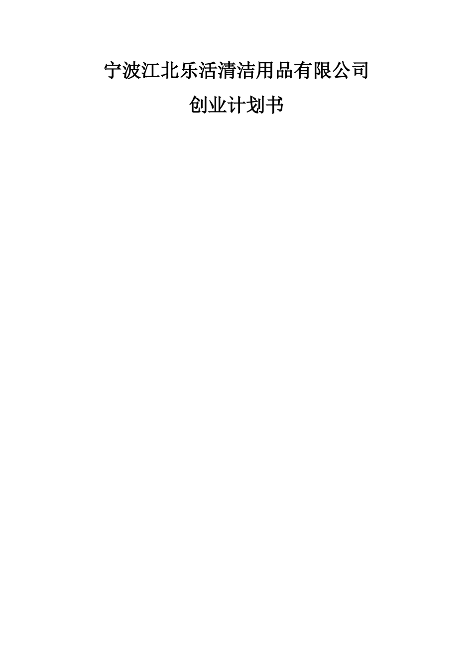 小挑创业计划书_第1页