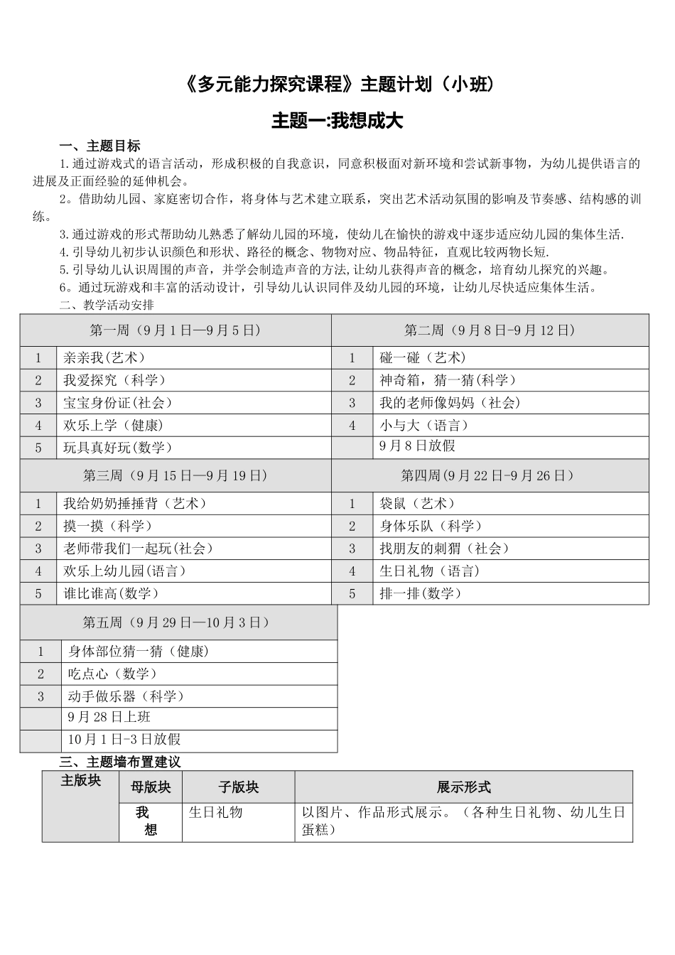 小班主题计划_第1页