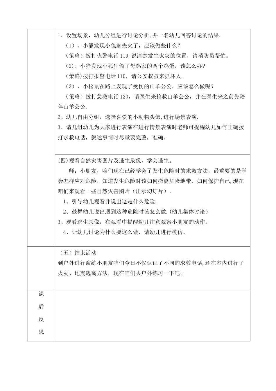 小班安全教育活动《保护自己我知道》_第2页