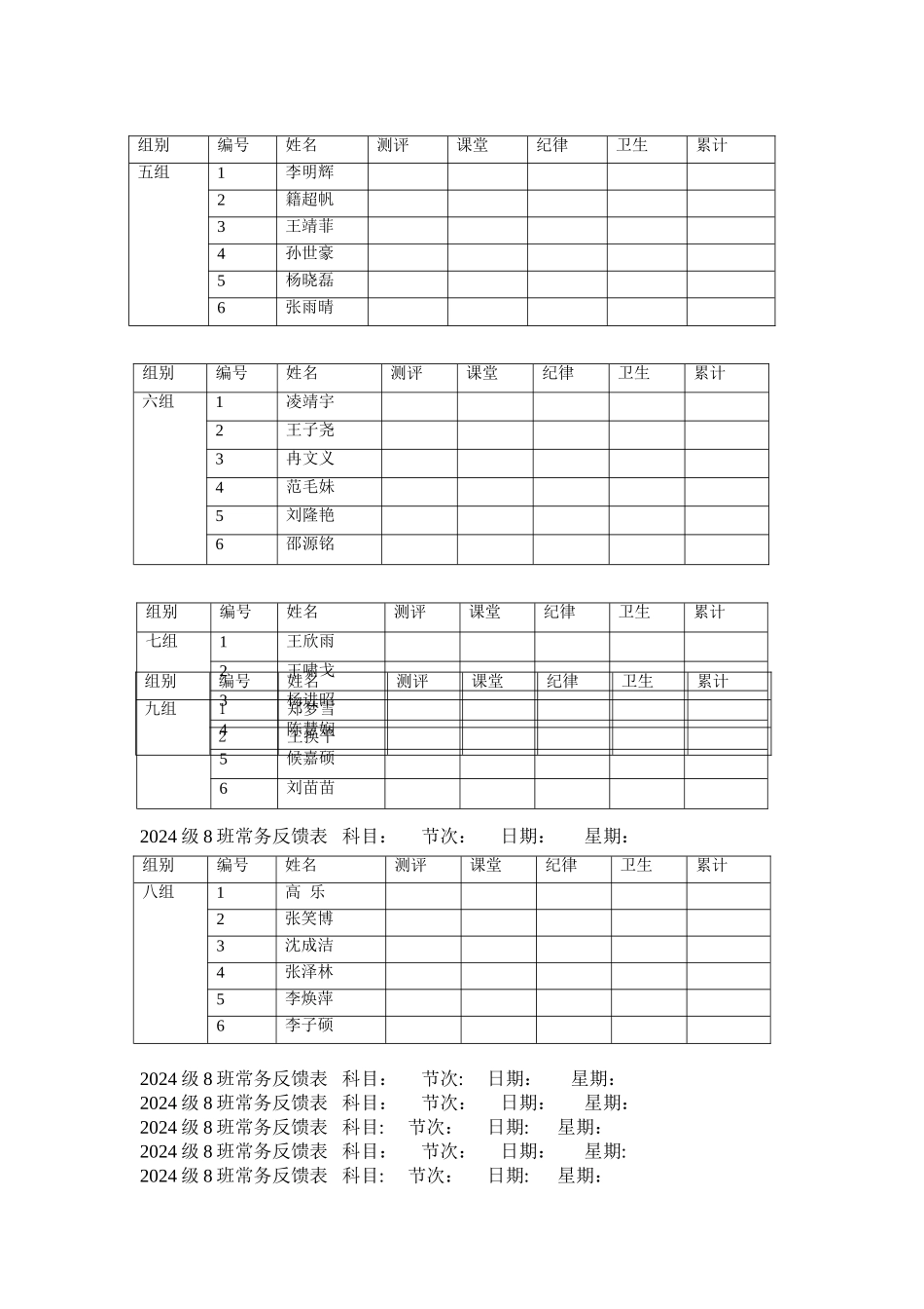 小组量化表格_第2页