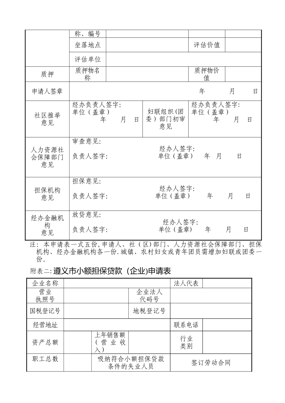 小额贷款申请表_第2页