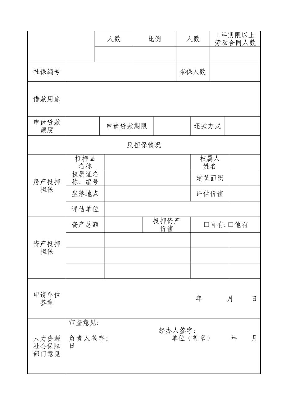 小额贷款申请表_第3页