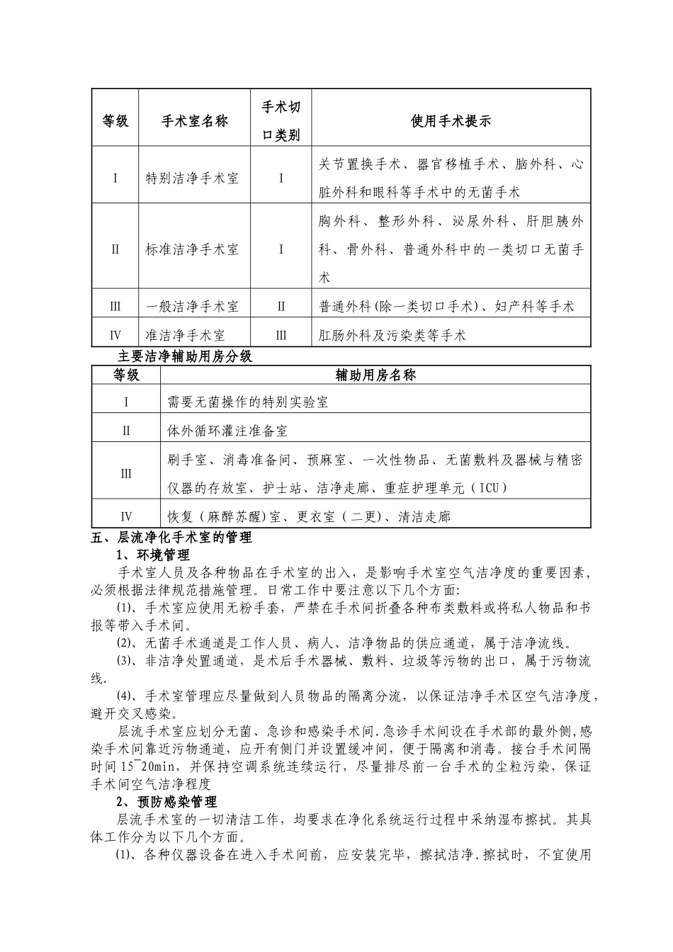 层流净化手术室基本知识及日常管理_第3页