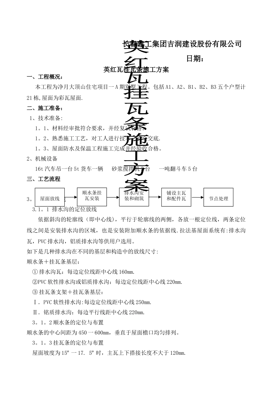 屋面瓦挂瓦条方案_第1页