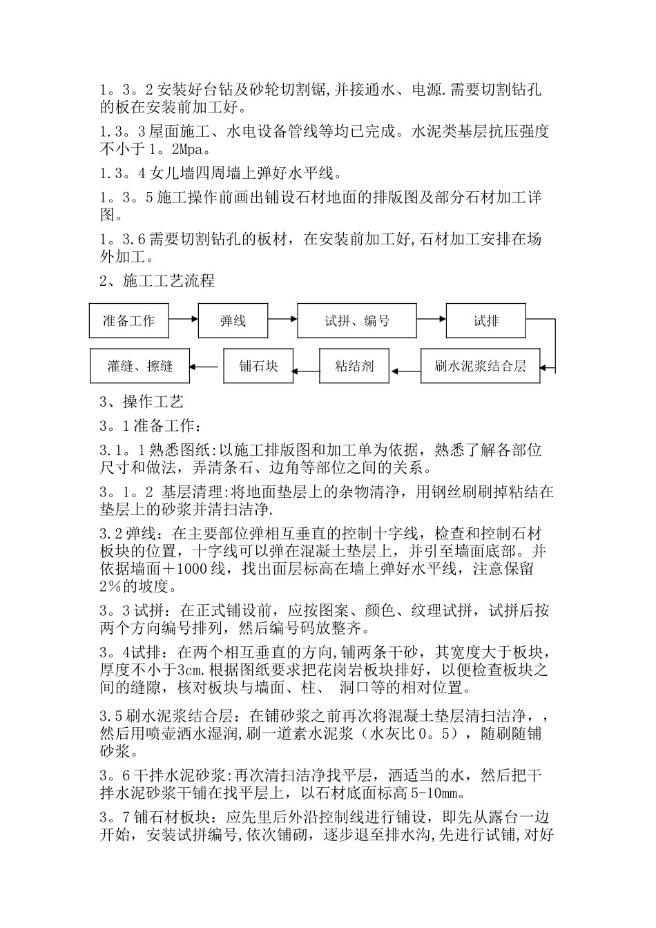 屋面铺贴花岗岩石材施工方案_第2页