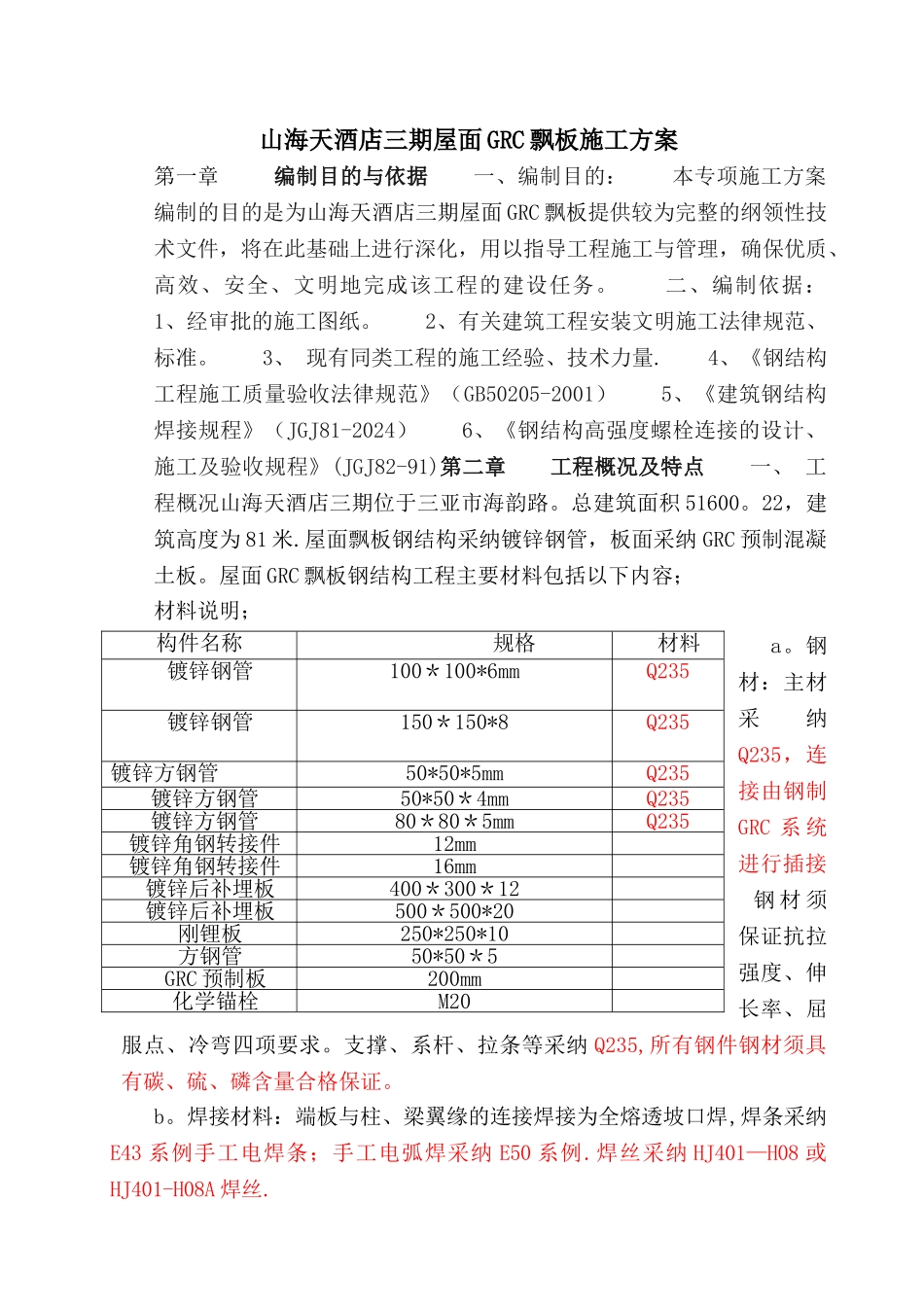 屋面飘板施工方案_第1页