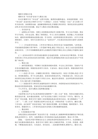 履职尽责整改方案