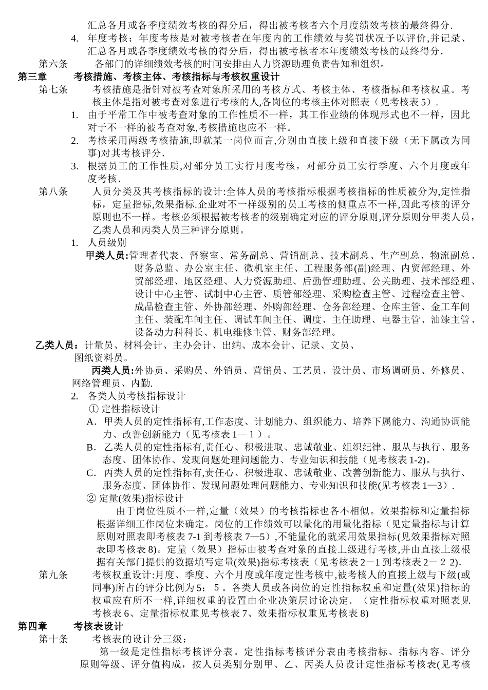 2025年公司绩效考核全套流程与表格_第3页