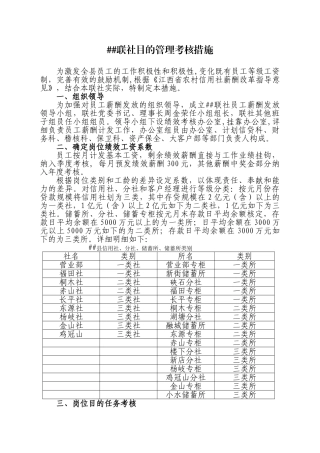 2025年农村信用社银行绩效考核办法定案
