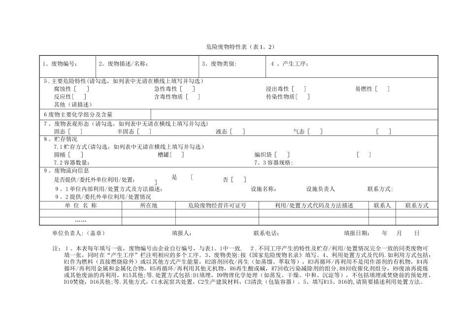 山东省危险废物管理台账_第3页