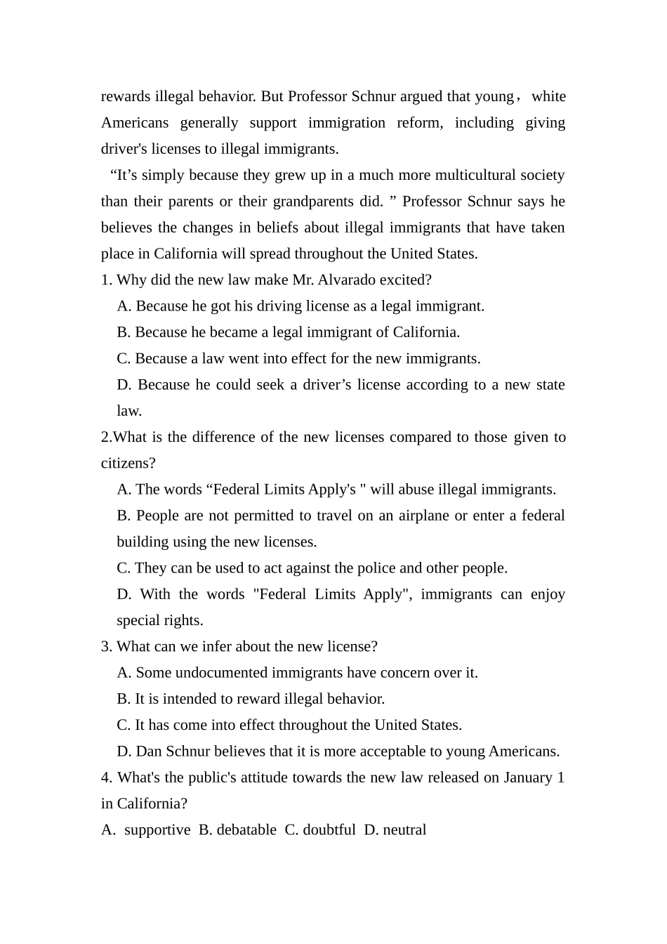 2025年高三英语阅读理解考点复习题_第2页