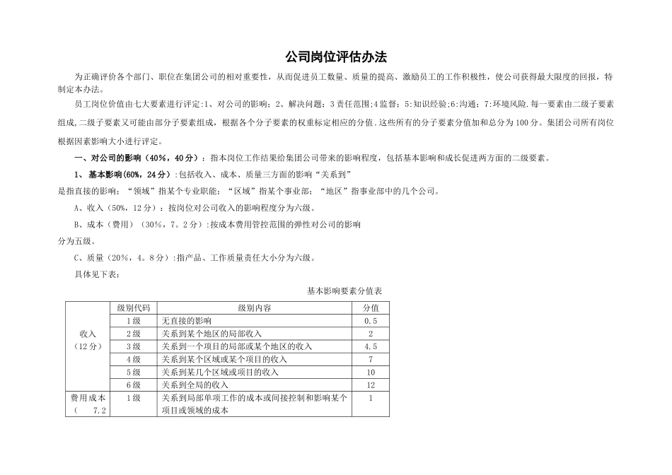 岗位价值评估方法_第1页