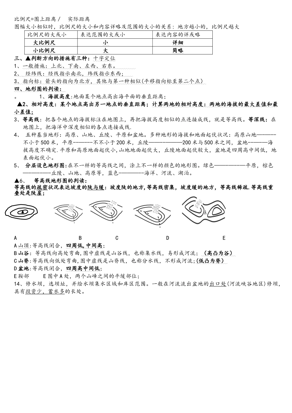 2025年七年级上地理第一章知识点归纳_第2页