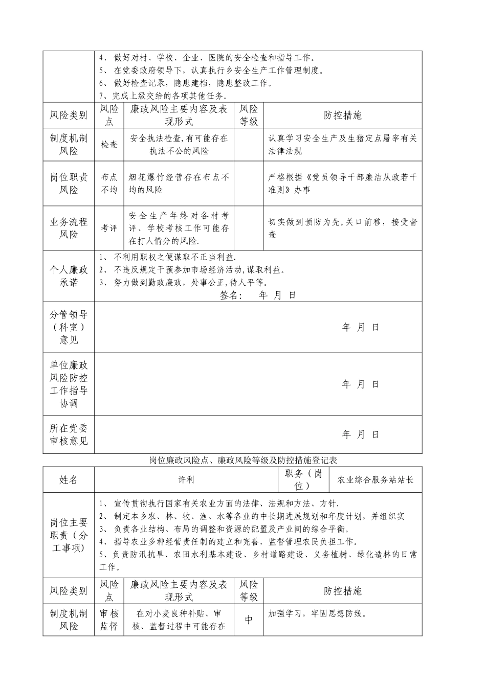 岗位廉政风险点_第3页