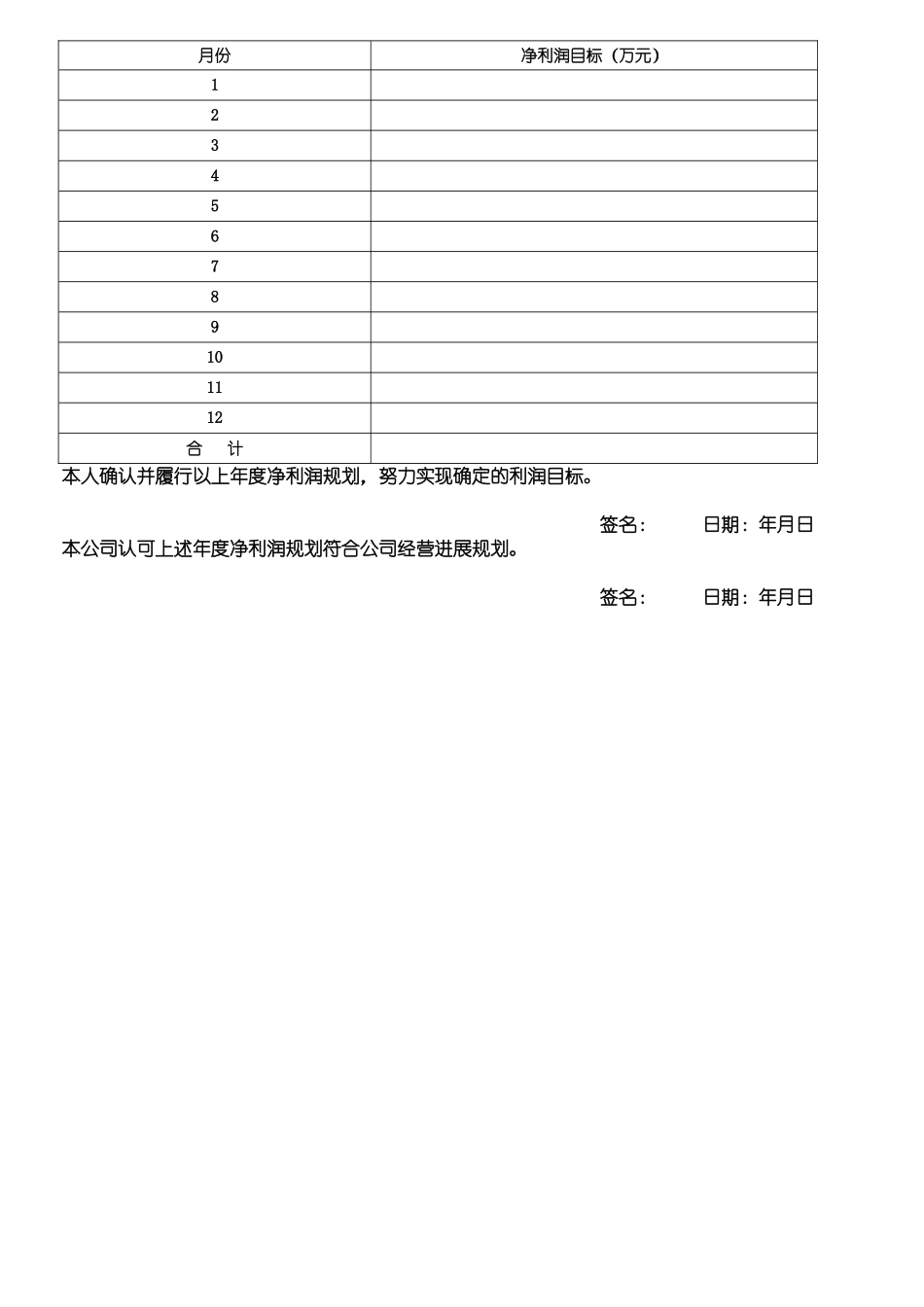 岗位目标责任书_第3页