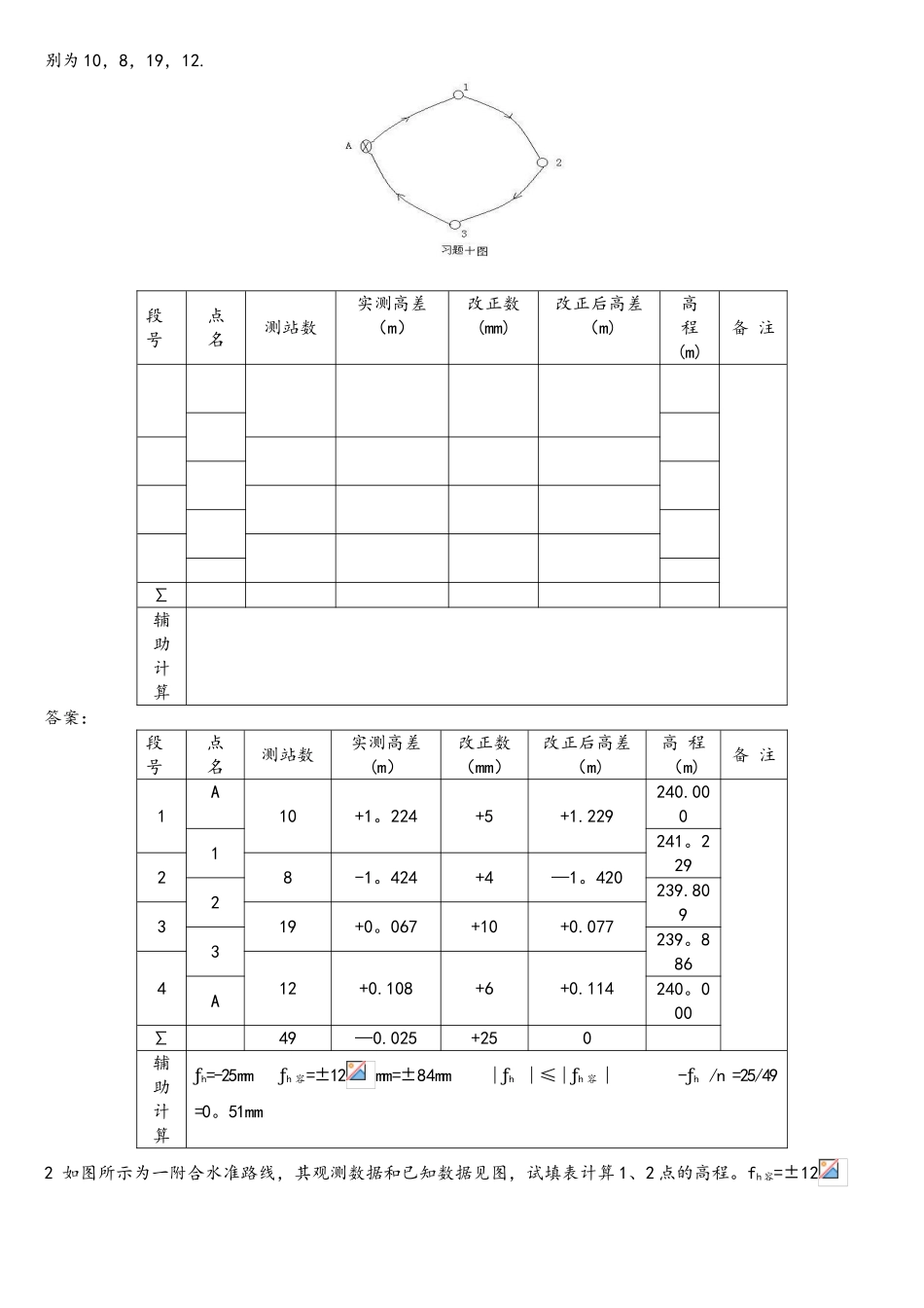 2025年中等职业学校建筑工程测量题库附答案_第3页