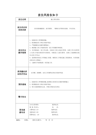 岗位风险告知卡(改)