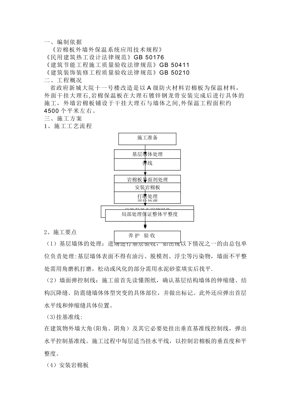 岩棉板施工方案1_第1页