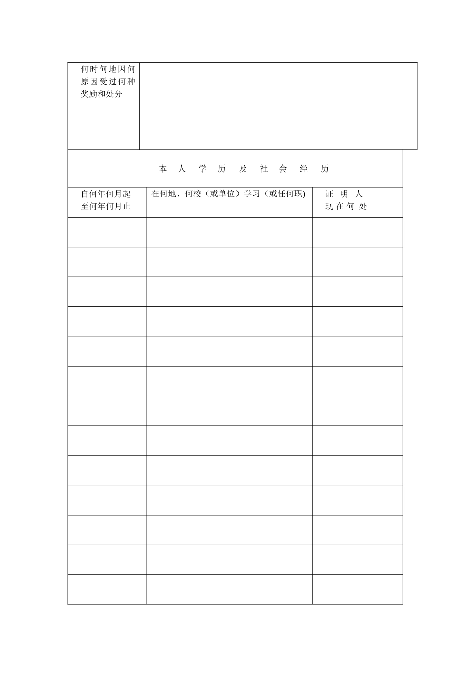 川大毕业生登记表_第3页