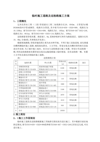 巡检路施工方案