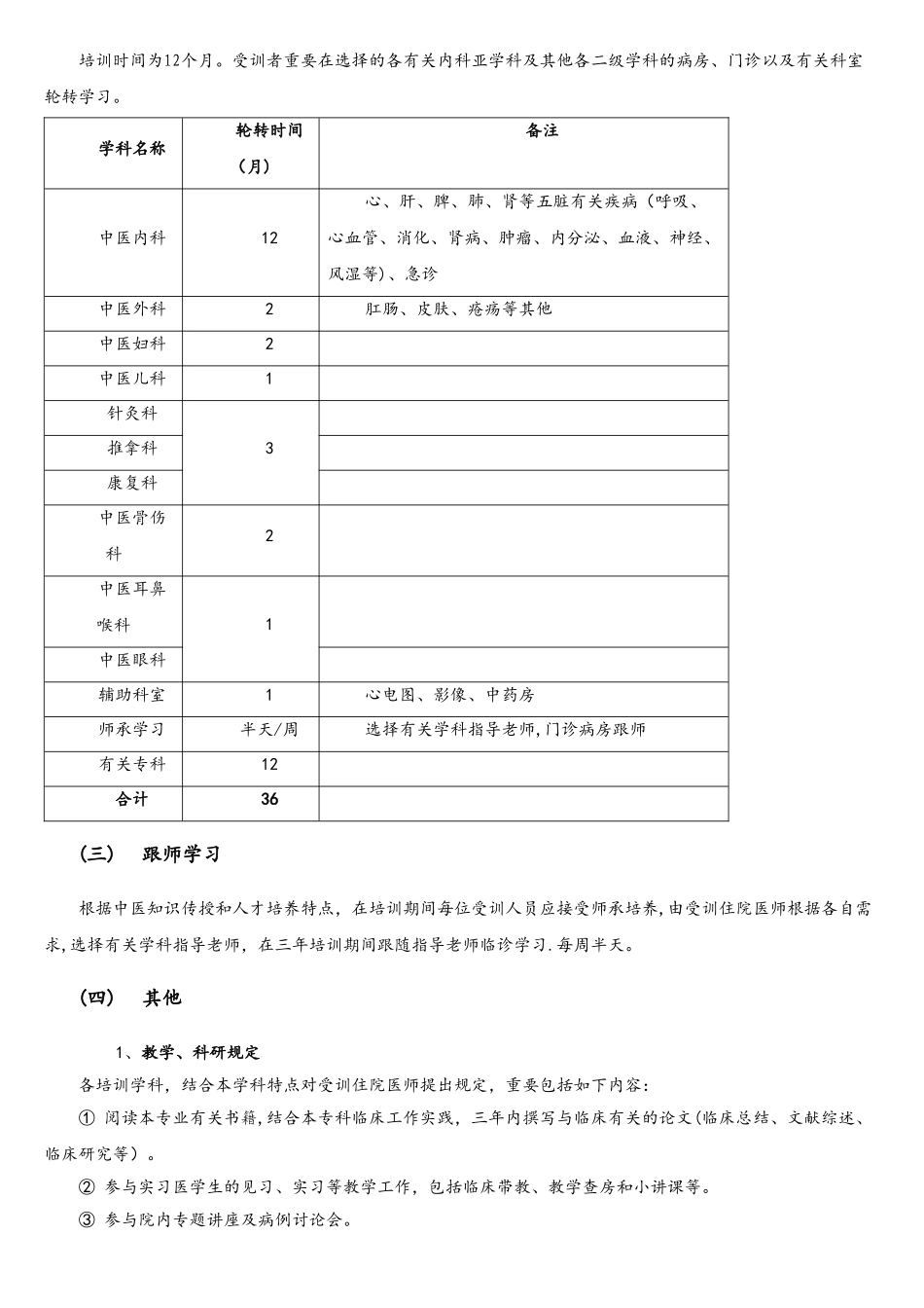 2025年中医住院医师规范化培训大纲_第3页