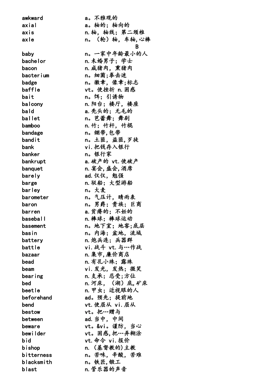2025年大学英语六级词汇表全网最全_第3页