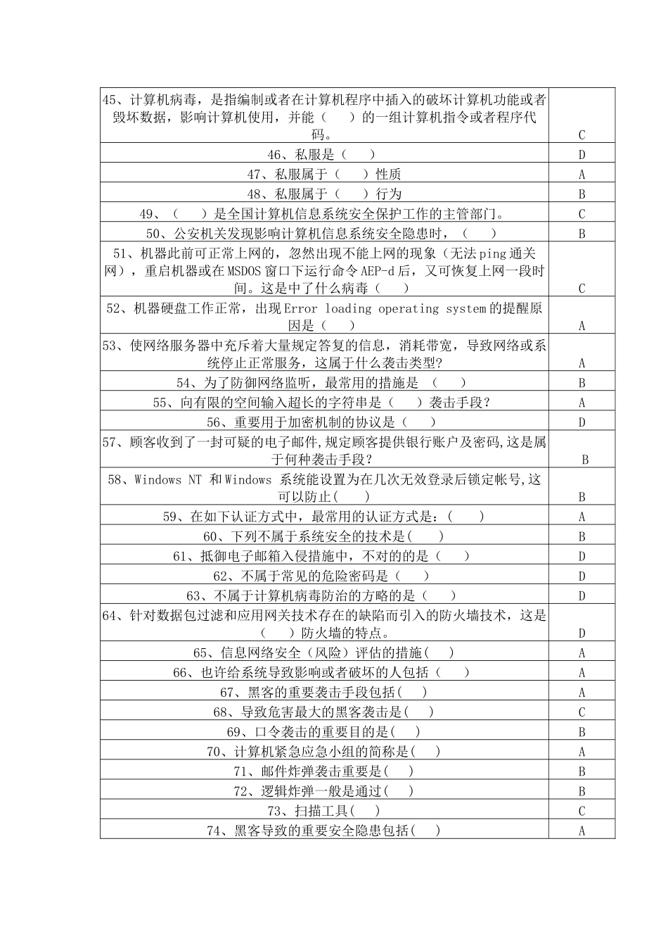 2025年网络知识安全竞赛试题答案_第3页