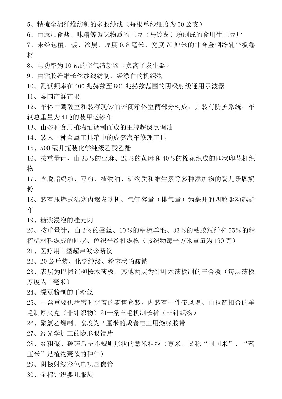 2025年报关员考试商品归类模拟题_第2页