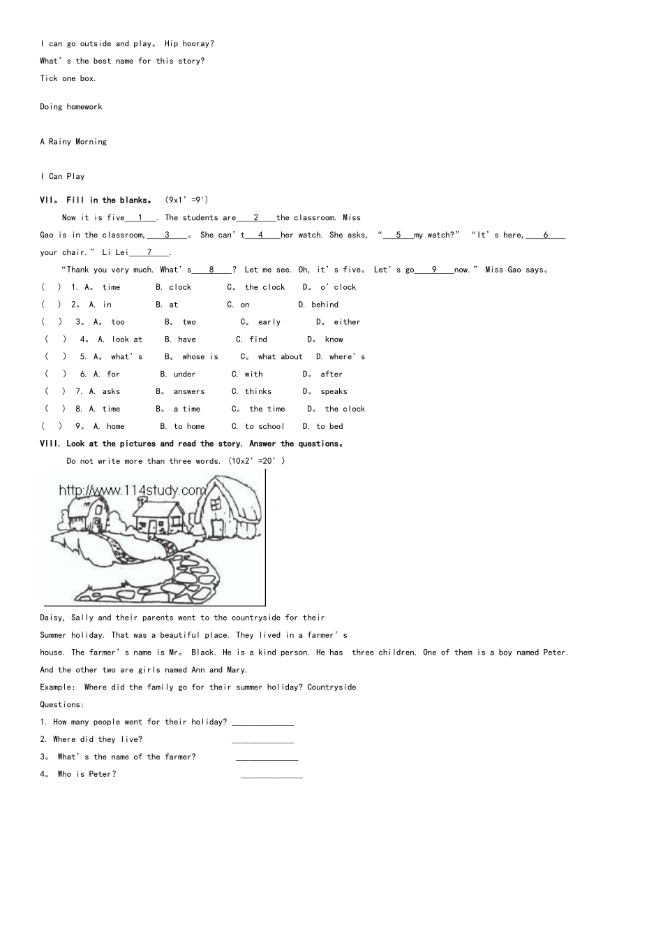 2025年剑桥英语二级考试真题_第3页