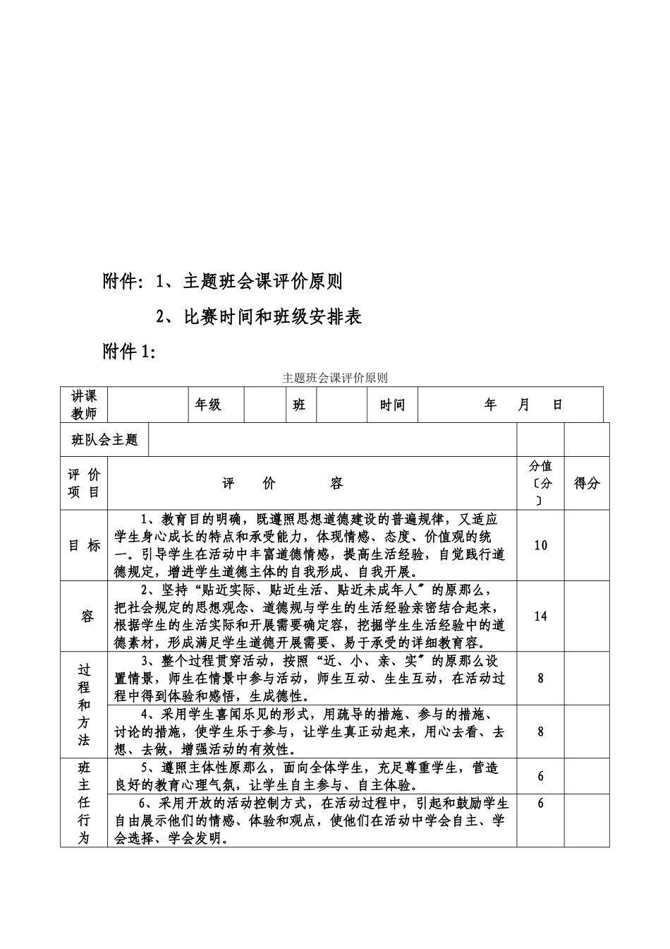 2025年常乐小学首届主题班会课竞赛活动方案_第3页